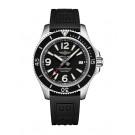 Replica Breitling Superocean 42 Black Dial Black Rubber Strap Men's Watch A17366021B1S1