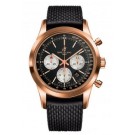 Breitling Transocean Chronograph Rose Gold Watch fake