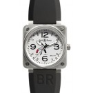 Fake Bell & Ross BR 01-97 Steel White BR 01-97 Power Reserve Steel Watch