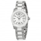 Longines Conquest White Dial White Ceramic and Stainless Steel Watch L3.257.4.16.7 Replica