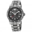Longines Admiral GMT Grey Dial Steel and Ceramic Mens Watch L3.669.4.06.7 Replica