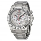 Replica Rolex Cosmograph Daytona Meteorite Roman Dial Oyster Bracelet 18k White Gold Watch 116509MTAO