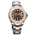 Replica Rolex Yacht-Master Chocolate Dial Steel and 18K Everose Gold Oyster Watch  116621CHSO