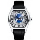 Replica Cartier Tortue Multiple Time Zones W1580050 White Gold Watch