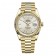 Replica Rolex Day-Date 40 Automatic Silver Diagonal Motif Dial 18kt Yellow Gold