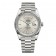 Replica Rolex Day-Date 40 Silver Stripe Motif Dial 18K White Gold Watch