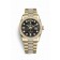 fake Rolex Day-Date 36 18 ct yellow gold 118348 Black set diamonds Dial Watch