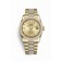 fake Rolex Day-Date 36 18 ct yellow gold 118348 Champagne-colour set diamonds Dial Watch