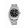 fake Rolex Day-Date 36 18 ct white gold lugs set diamonds 118389 Black Dial Watch