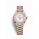 Rolex Datejust 28 18 ct Everose gold 279135RBR White Dial Watch fake