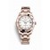 Rolex Pearlmaster 34 18 ct Everose gold 81315 White set diamonds Dial Watch fake