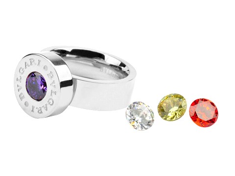 bulgari ring with colored stone
