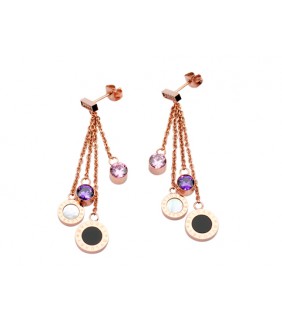 Replica Bvlgari B.zero1 Charms Earrings in 18kt Pink Gold