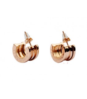 Replica Bvlgari B.zero1 Earrings in Pink Gold