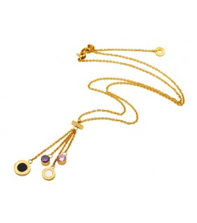 Bvlgari B.zero1 Charms Necklace in 18kt Yellow Gold