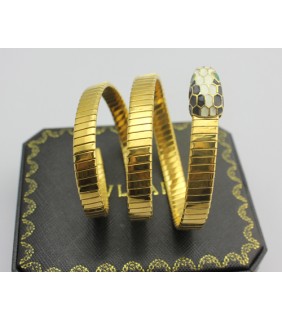 Bulgari SERPENTI Bracelet in Yellow Gold with Color Onyx