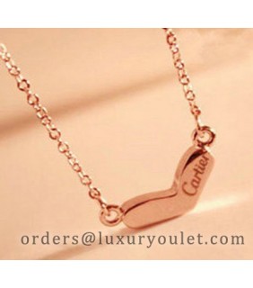 Cartier Heart Necklace in 18kt Pink Gold
