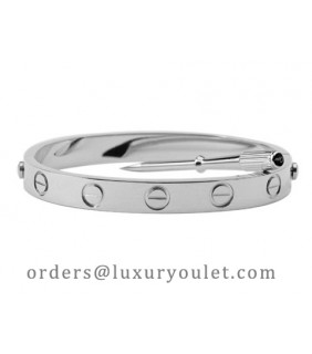 Cartier White Gold LOVE Bracelet for Men+Free Screwdriver (REF: B6035416)