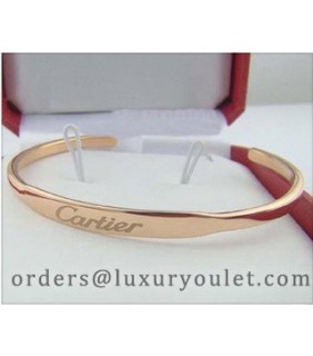 Cartier Pink Gold LOVE Cuff Bracelet