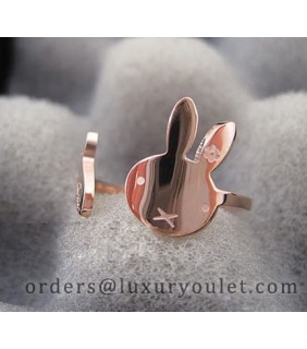 Cartier Rabbit Ring in Pink Gold