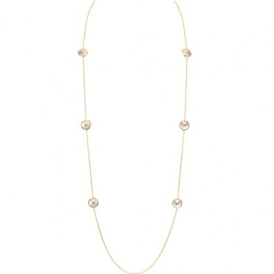 amulette de cartier yellow gold necklace 6 white mother of pearl replica