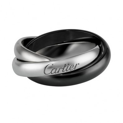 trinity de Cartier white gold ring precision ceramics medium models replica