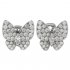 copy Van Cleef & Arpels Butterfly white gold earrings round white diamond and marquise-cut diamonds