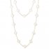Vintage replica Van Cleef & Arpels Alhambra long necklace yellow gold 20 motifs white mother-of-pearl