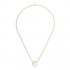 Pure fake Van Cleef & Arpels Alhambra yellow gold Clover pendant white mother-of-pearl
