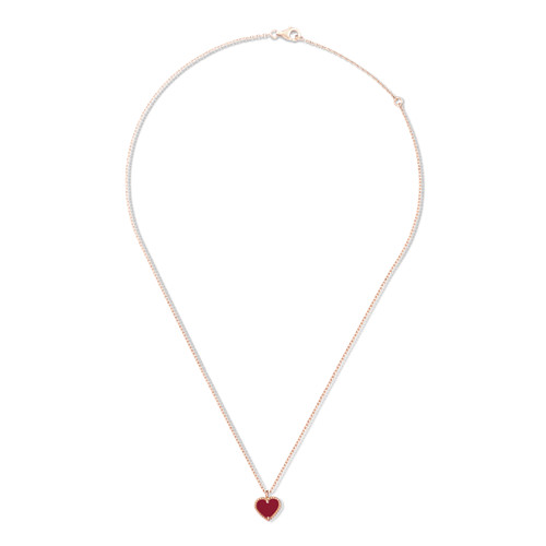 18K rose gold Van Cleef & Arpels Vintage Alhambra pendant necklace  featuring a 0.03 carat bezel set round… | Van cleef and arpels jewelry,  Alhambra pendant, Jewelry