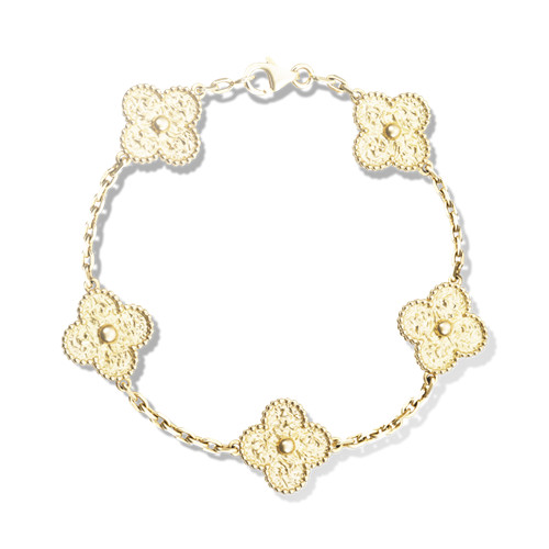 Van Cleef & Arpels Vintage Alhambra Bracelet 5 Motifs - 18K Yellow