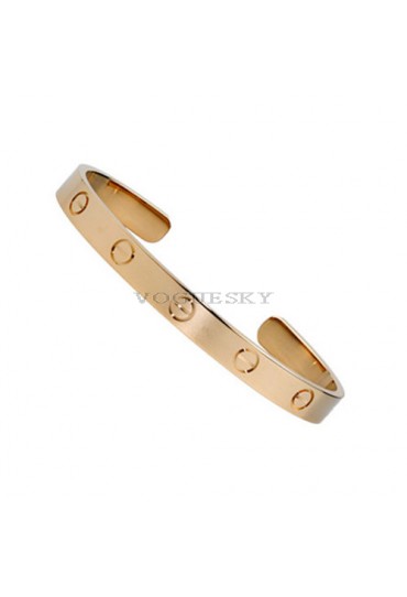 cartier cuff bracelet plated real 18k pink gold B6032416 replica