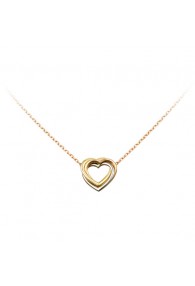 trinity de Cartier yellow gold necklace 3-gold heart pendant replica