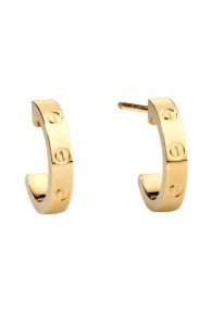 cartier love yellow gold earring screw design B8028800 replica