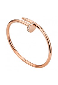cartier juste un clou bracelet plated real pink gold set with diamonds replica