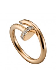 cartier juste un clou ring pink gold diamond B4094800 replica