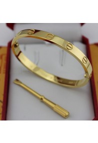 cartier love bracelet yellow gold plated real with screwdriver replica