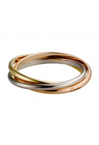 trinity de Cartier 3-gold ring titanium steel 3 rings replica