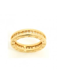 Bvlgari B.ZERO1 ring yellow gold 1 band with diamonds AN850561 replica