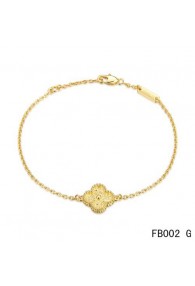 Van Cleef and Arpels Sweet Alhambra Bracelet Yellow Gold