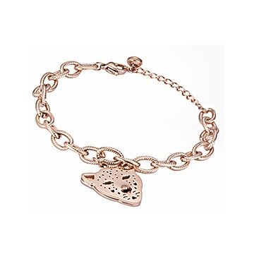 Panthere De Cartier Rose Gold-plated Chain Bracelet Leopard Pendant Chic Style For Office Lady UK