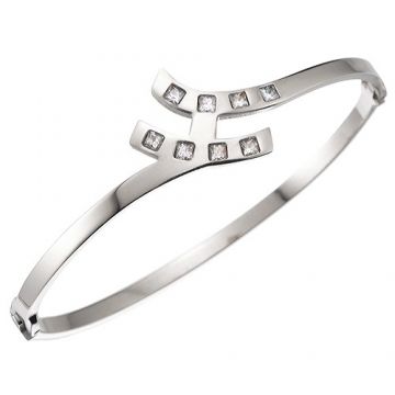 Hermes Diamonds Studded Bracelet Silver-Plated Quality H Logo Thin Bangle Singapore On Sale