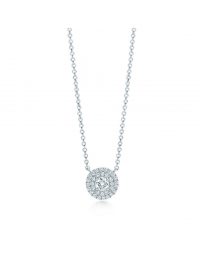 Replica Tiffany Soleste Sterling Silver Chain Necklace Round Diamonds USA Sale Jewelry 28646445